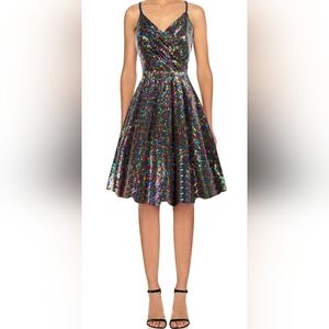 Rainbow sequin dress